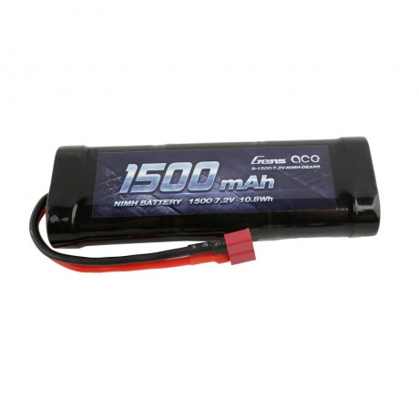 GENS ace Battery NiMh 7.2V-1500Mah (Deans) 135x48x25mm 242g