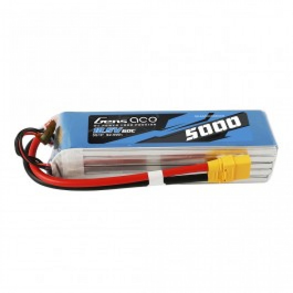 GENS ace Battery LiPo 5S 18.5V-5000-60C(XT90) 161x45x37mm 620g