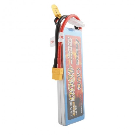 GENS  ace Battery LiPo 2S 7.4V-4000-30C(XT60) 138x42x16mm 206g