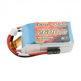 GENS  ace Rx Battery LiPo 2S-7.4V-2600 (JR plug) 96g - Hump 