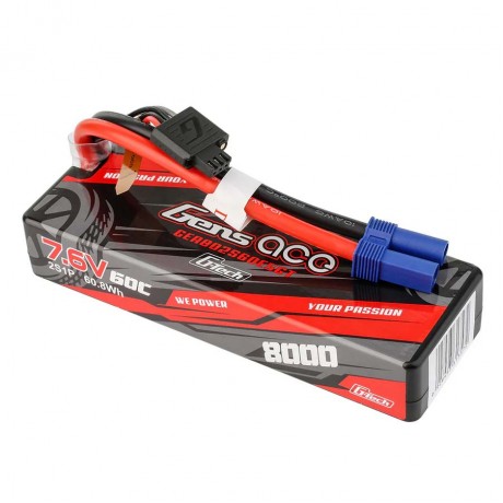 GENS ACE Bashing G-Tech Hard 2S 7.6V-8000-60C 138x46x24mm 334g 