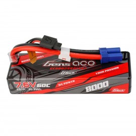 GENS ACE Bashing G-Tech Hard 2S 7.6V-8000-60C 138x46x24mm 334g 
