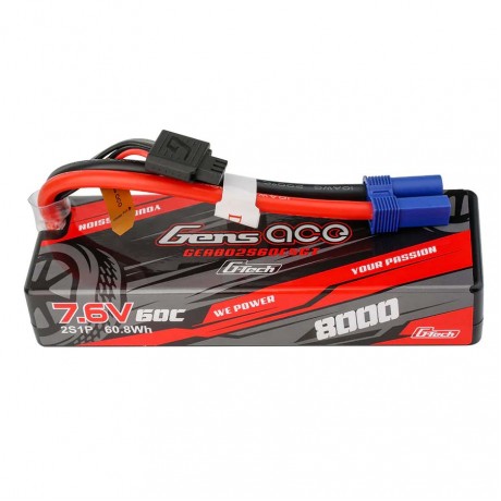 GENS ACE Bashing G-Tech Hard 2S 7.6V-8000-60C 138x46x24mm 334g 
