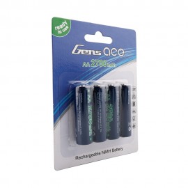 GENS ace Batteries R6-AA Cells Ni-Mh 2700Mah (4pcs) 50x14mm 120g 