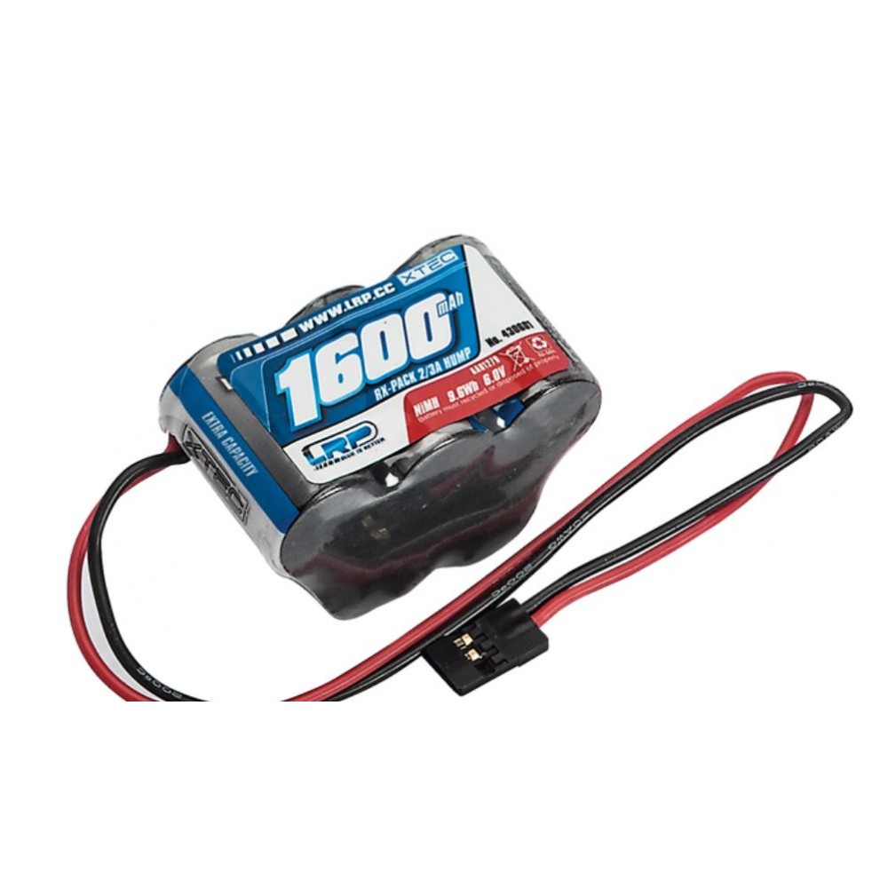 LRP XTEC RX-PACK HUMP 2/3A NIMH - JR - 6.0V - 1600MAH