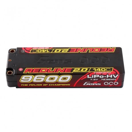 GENS ACE Redline 2.0 2S HV 7.6V-140C-9600 139x47x25mm 324g