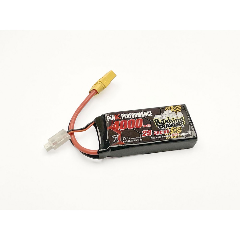 PINK Bashing Crawler LiPo 2S 7.6V-4000-55C (Multi) 96x42x21mm Shorty