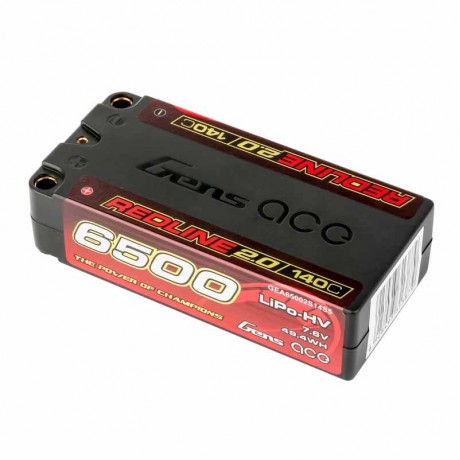GENS ACE Redline 2.0 Shorty 2S HV 7.6V-140C-6500 96x47x25mm 230g