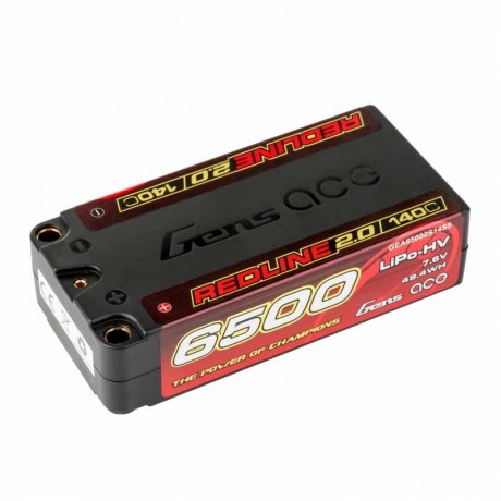 GENS ACE Redline 2.0 Shorty 2S HV 7.6V-140C-6500 96x47x25mm 230g