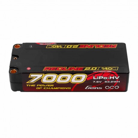 GENS ACE Redline 2.0 Mid Size 2S HV 7.6V-140C-7000 113x47x25mm 250g