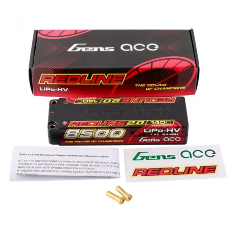 GENS ACE Redline 2.0 2S HV 7.6V-140C-8500 139x47x25mm 302g