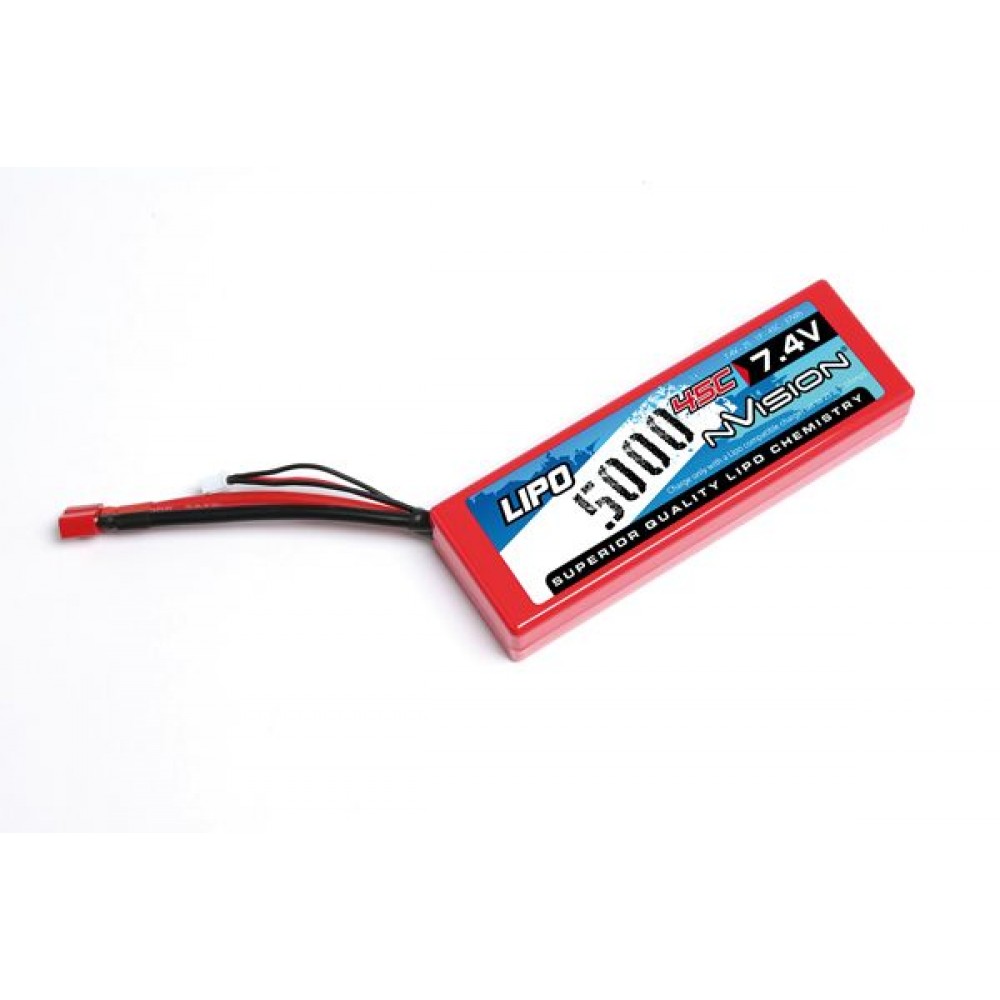 NVISION SPORT LIPO 2S-5000mAh-45C/DEANS