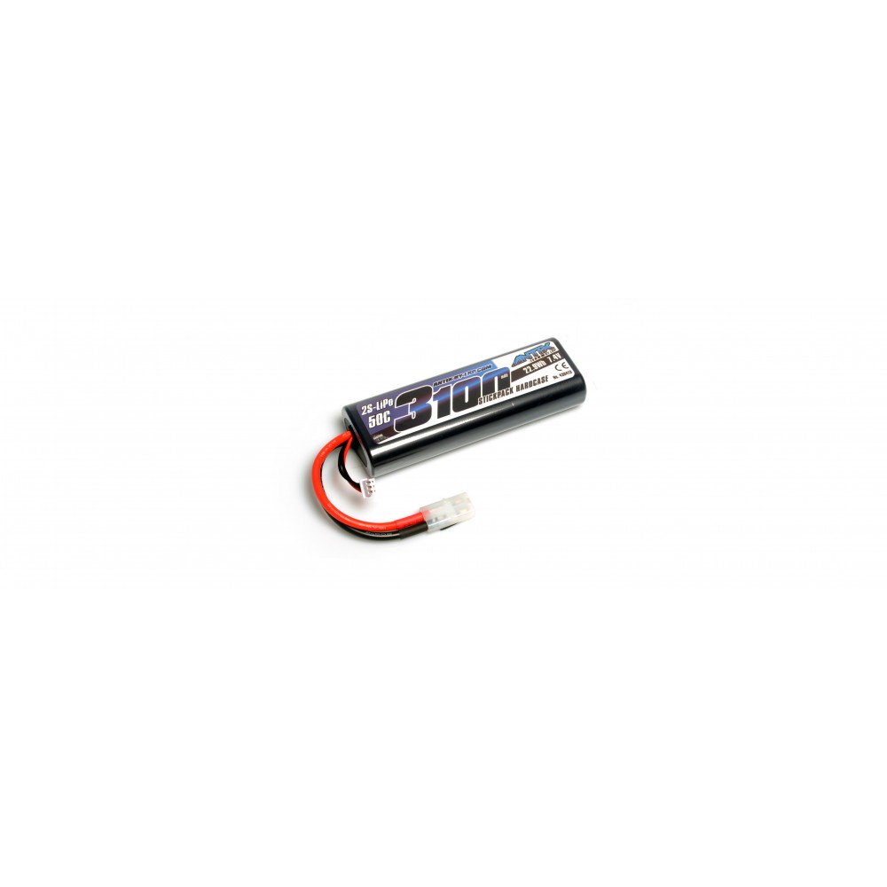 LRP ANTIX 3100 - 7.4V - 50C LIPO CAR STICKPACK HARDCASE - TAMIYA PLUG