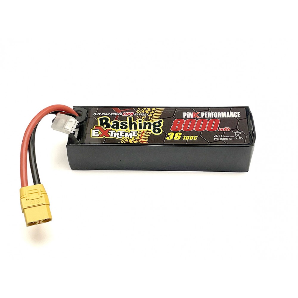 PINK Extreme Bashing LiPo 3S 11.1V-8000-100C Multi 157x47x34mm 515g