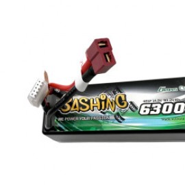 GENS ace Bashing LiPo 4S 14.8V-6300-60C(Deans) 139x48x48mm 540g 