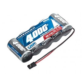 LRP 4000mAh 6.0V XTEC 1/5 RX-Pack Straight SubC NiMH (JR Plug) 