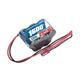 LRP 1600mAh 6.0V XTEC RX-Pack Hump 2/3A NiMH (BEC Plug) 
