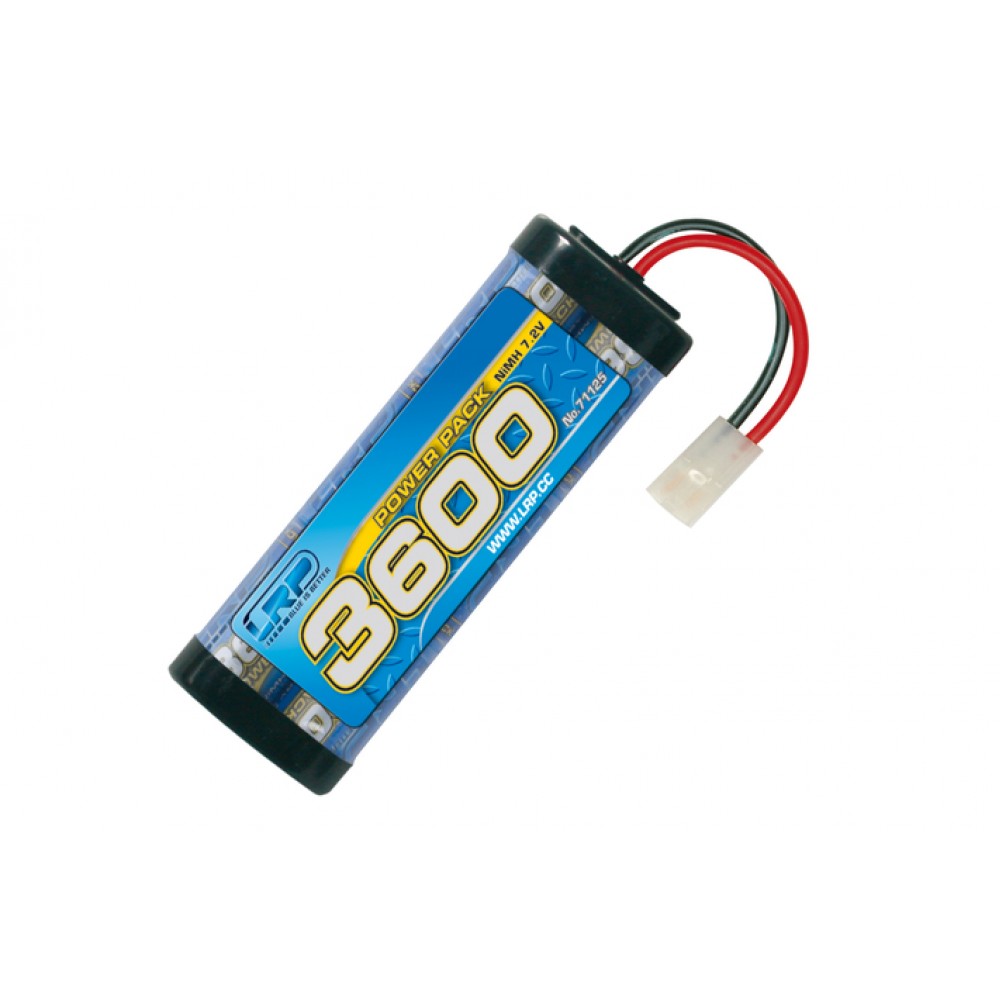 LRP  POWER PACK 3600 - 7.2V - 6-CELL - TAMIYA/JST PLUG - NIMH STICK PACK