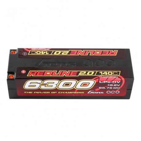 GENS ACE Redline 2.0 4S HV 15.2V-140C-6300 139x47x37mm 452g