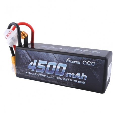 GENS ace Battery LiPo 6S 22.2V-4500-60C (XT90) 138x49x47mm 632g