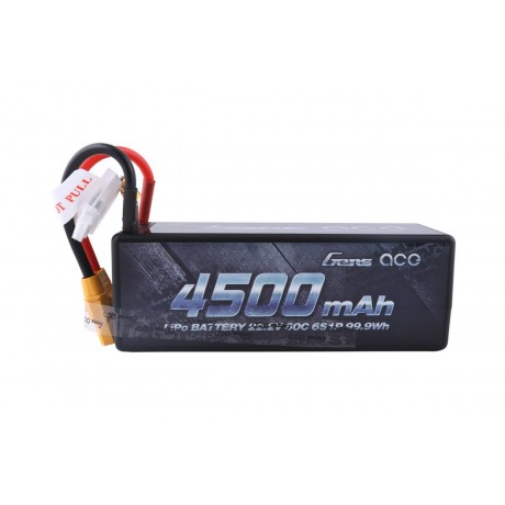 GENS ace Battery LiPo 6S 22.2V-4500-60C (XT90) 138x49x47mm 632g