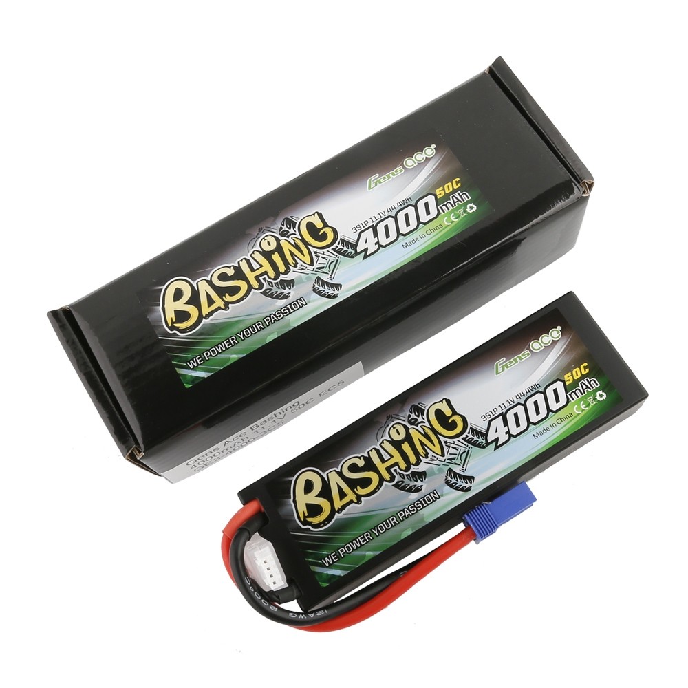 GENS ace Battery LiPo 3S 11.1V-4000-50C(EC5) LCG 139x46x25mm 280g