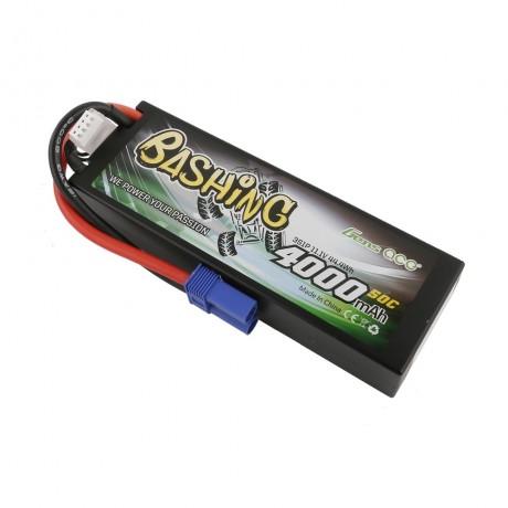 GENS ace Battery LiPo 3S 11.1V-4000-50C(EC5) LCG 139x46x25mm 280g