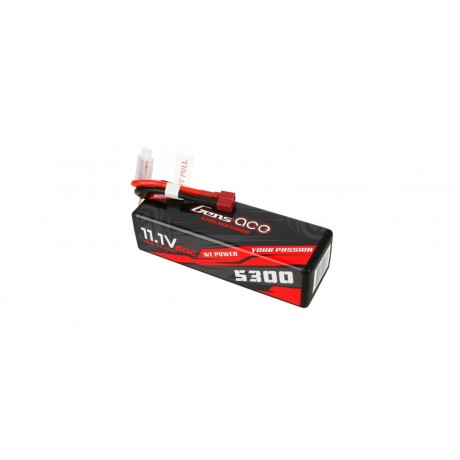 GENS ace Battery LiPo 3S 11.1V-5300-60C(Deans) 139x46x38mm 385g