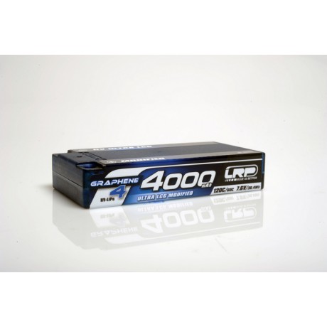 LRP HV ULTRA LCG MODIFIED SHORTY GRAPHENE-4 4000MAH HARDCASE BATTERY - 7.6V LIPO - 120C/60C - 158G