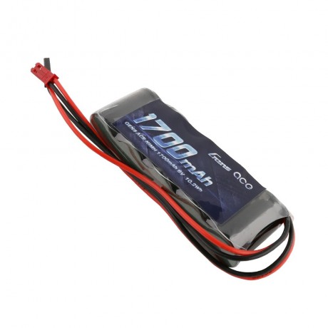 GENS ace Rx Battery NiMh 6.0V-1700Mah (Dual JR-JST) 125g - Straight