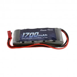 GENS ace Rx Battery NiMh 6.0V-1700Mah (Dual JR-JST) 125g - Straight