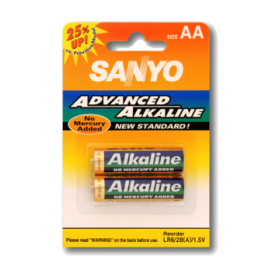 SANYO ALKALINE AA  (2pcs) 