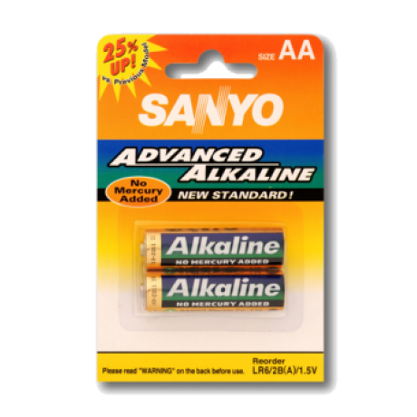 SANYO ALKALINE AA  (2pcs)