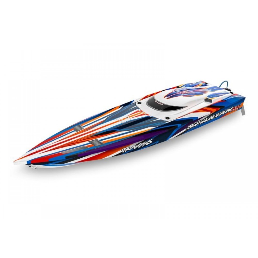 TRAXXAS SPARTAN ORANGE 2022 brushless racing boat without battery and charger 