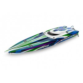 TRAXXAS SPARTAN GREEN brushless racing boat without battery and charger 