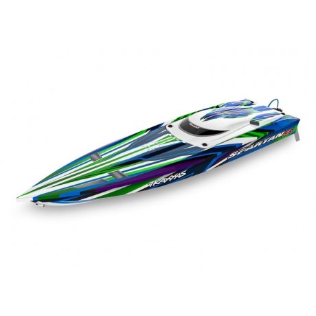 TRAXXAS SPARTAN GREEN brushless racing boat without battery and charger
