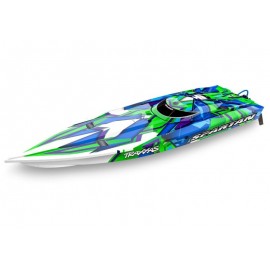 TRAXXAS SPARTAN GREEN brushless racing boat without battery and charger 