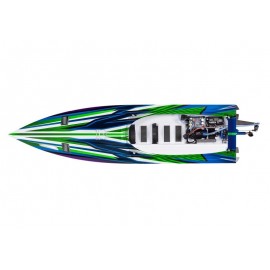 TRAXXAS SPARTAN GREEN brushless racing boat without battery and charger 