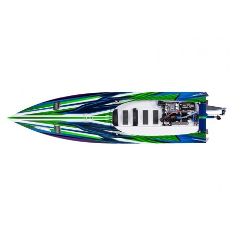TRAXXAS SPARTAN GREEN brushless racing boat without battery and charger