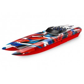 TRAXXAS DCB M41 BL-Catamaran Boot Brushless RED/BLUE