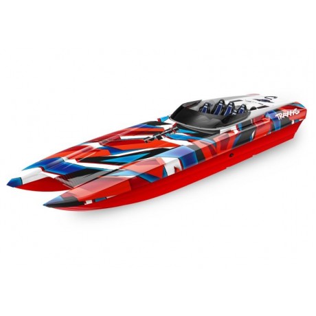 TRAXXAS DCB M41 BL-Catamaran Boot Brushless RED/BLUE