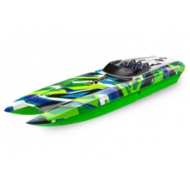 TRAXXAS DCB M41 BL-Catamaran Boot Brushless GREEN/BLUE 