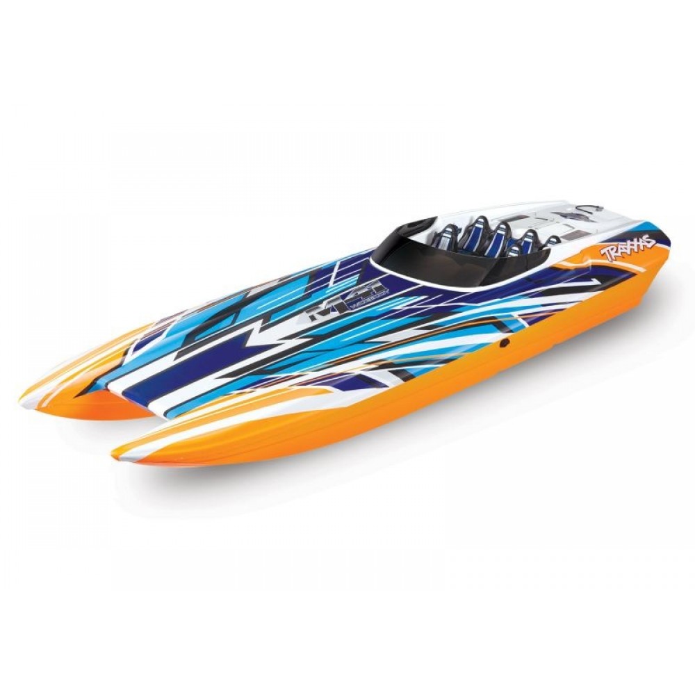 TRAXXAS DCB M41 BL-Catamaran Boot Brushless ORANGE-X