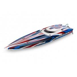 TRAXXAS SPARTAN RED brushless racing boat without battery and charger 