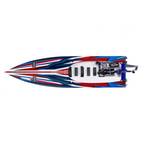 TRAXXAS SPARTAN RED brushless racing boat without battery and charger 