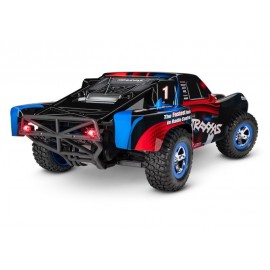 TRAXXAS Slash RED/BLUE RTR LED-Licht 1/10 2WD Short Course Racing Truck (12T+XL-5)  