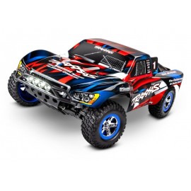 TRAXXAS Slash RED/BLUE RTR LED-Licht 1/10 2WD Short Course Racing Truck (12T+XL-5)  