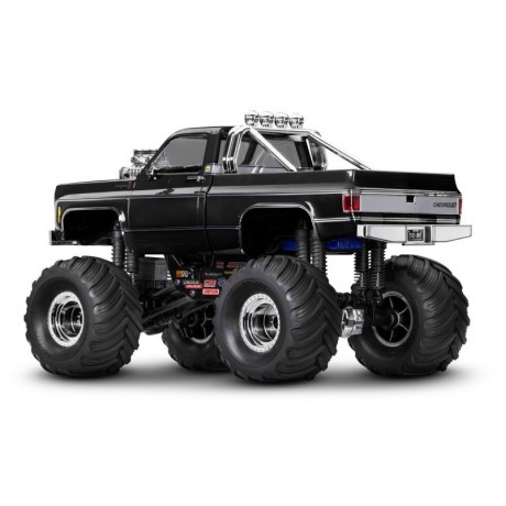 TRAXXAS TRX-4MT Chevy K10 4x4 BLACK 1/18 Monster Truck RTR Brushed, with battery and USB charger