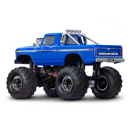 TRAXXAS TRX-4MT Ford F150 4x4 blue 1/18 Monster Truck RTR Brushed, with battery and USB charger