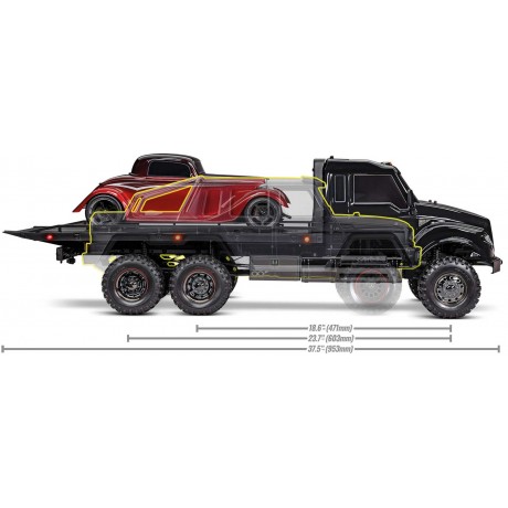 TRAXXAS TRX-6 FLATBED TRUCK 6X6 1/10 RTR Brushed WITH LED LIGHT